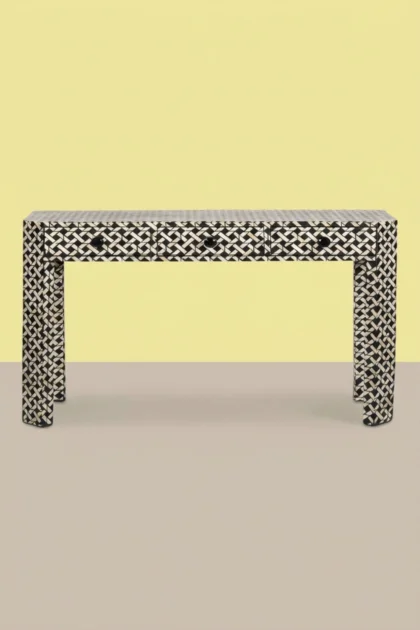 Manhattan Bone Inlaid 3 Drawer Console Black, buy manhattan bone inlaid drawer, luxury manhattan bone inlaid drawer, handcrafted manhattan bone inlaid drawer, handmade manhattan bone inlaid drawermanhattan-bone-inlaid-3-drawer-console-black-black-furniture-bone-inlay-furniture-console-table-entryway-table-handmade-bone-inlay-01.webp