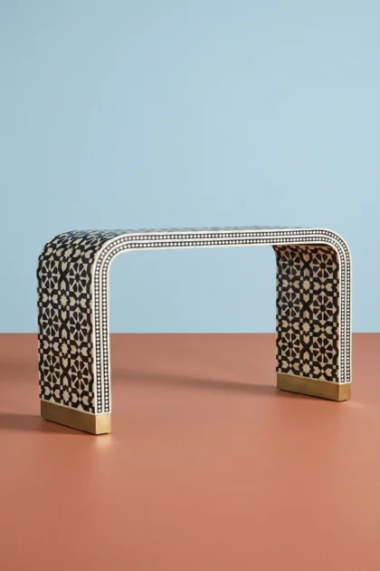 Moroccan Inlay Waterfall Console Table Black, buy moroccan inlay waterfall console, luxury moroccan inlay waterfall console, handcrafted moroccan inlay waterfall console, moroccan inlay waterfall giftmoroccan-inlay-waterfall-console-table-black-black-furniture-console-table-entryway-table-furniture-table-moroccan-design-waterfall-design-waterfall-patte-01.webp