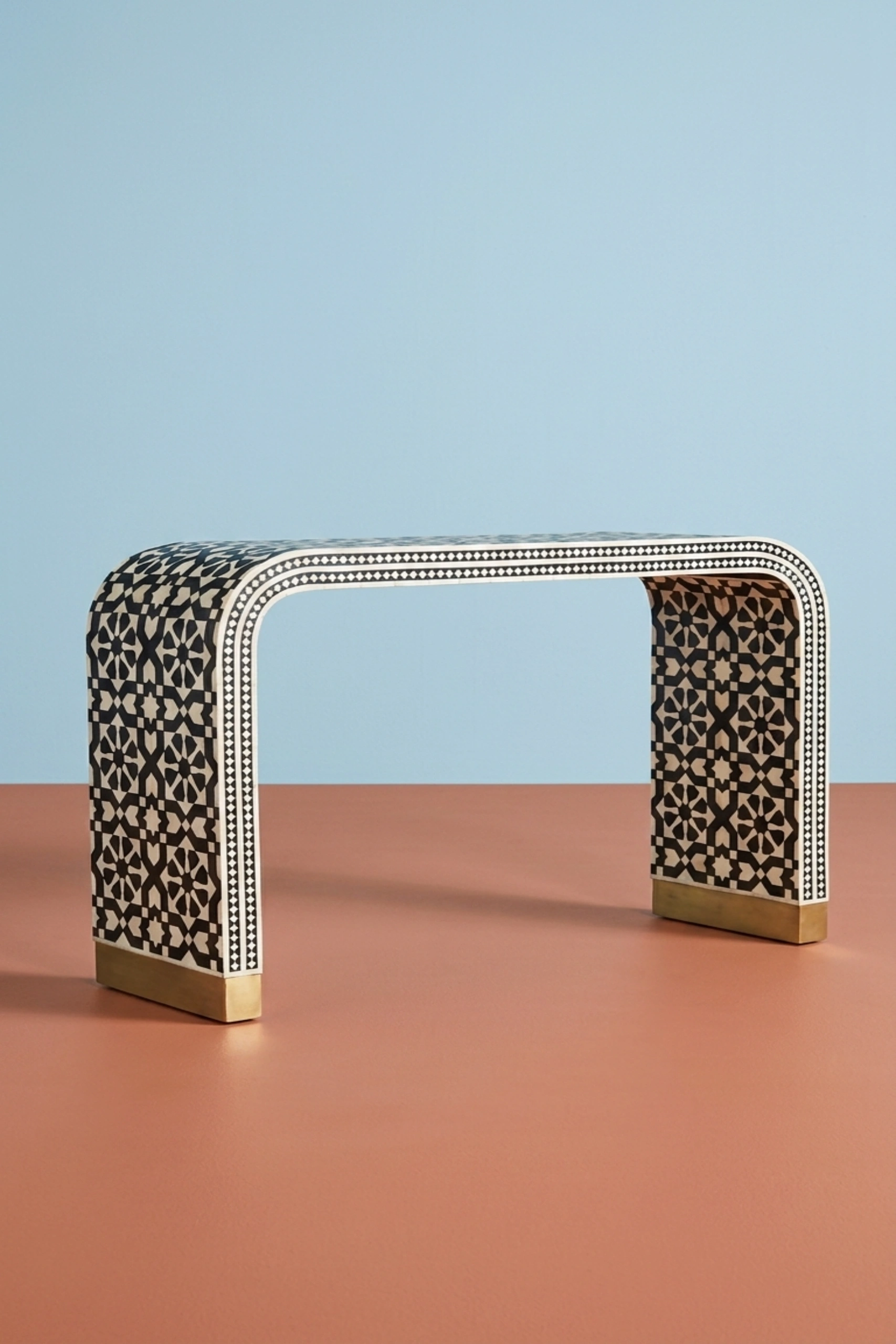 Moroccan Inlay Waterfall Console Table Black, buy moroccan inlay waterfall console, luxury moroccan inlay waterfall console, handcrafted moroccan inlay waterfall console, moroccan inlay waterfall giftmoroccan-inlay-waterfall-console-table-black-black-furniture-console-table-entryway-table-furniture-table-moroccan-design-waterfall-design-waterfall-patte-01.webp