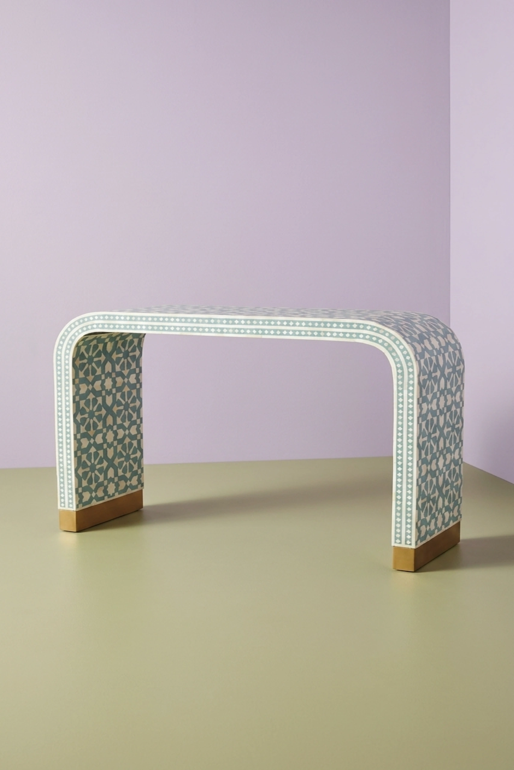 Moroccan Inlay Waterfall Console Table Green, buy moroccan inlay waterfall console, luxury moroccan inlay waterfall console, handcrafted moroccan inlay waterfall console, moroccan inlay waterfall giftmoroccan-inlay-waterfall-console-table-green-console-table-entryway-table-furniture-table-green-furniture-moroccan-design-waterfall-design-waterfall-patte-01.webp