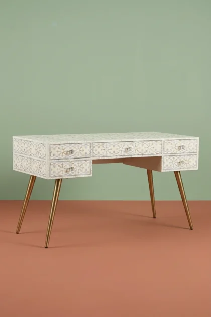Moroccan MOP Inlay 5 Drawer Desk Cream Mother Of Pearl Entryway Table, buy moroccan mop inlay drawer, luxury moroccan mop inlay drawer, handcrafted moroccan mop inlay drawer, moroccan mop inlay giftmoroccan-mop-inlay-5-drawer-desk-cream-mother-of-pearl-entryway-table-desk-furniture-table-home-office-furniture-mop-inlay-furnit-01.webp