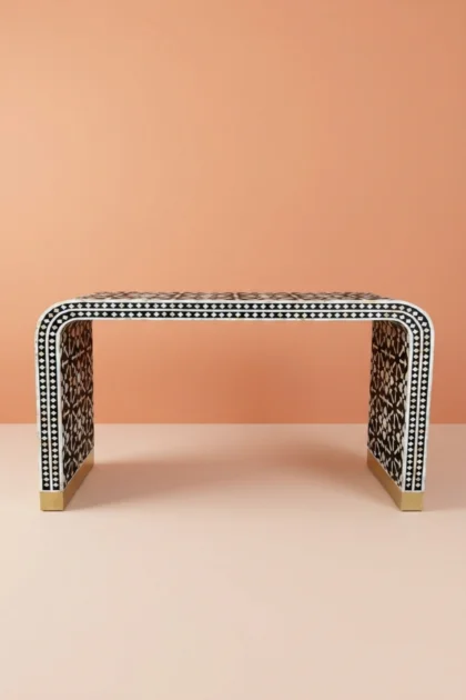 Moroccan MOP Inlay Waterfall Console Table Black Mother Of Pearl Desk, buy moroccan mop inlay waterfall, luxury moroccan mop inlay waterfall, handcrafted moroccan mop inlay waterfall, moroccan mopmoroccan-mop-inlay-waterfall-console-table-black-mother-of-pearl-desk-black-furniture-console-table-desk-entryway-table-furniture-01.webp
