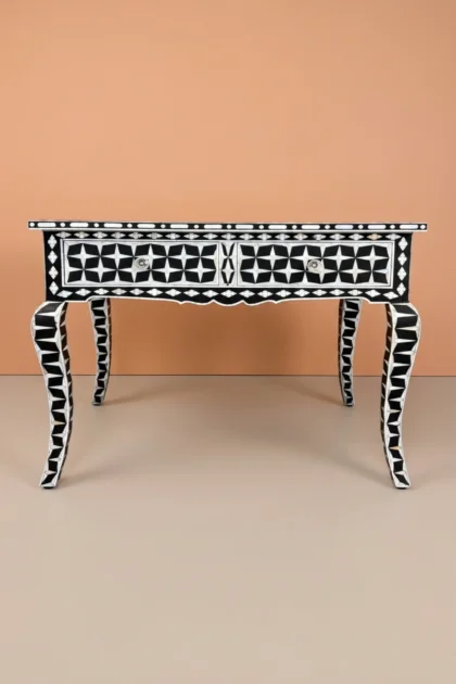 Mother Of Pearl Inlay Star Design Desk Black Mother Of Pearl Entryway Table, buy mother pearl inlay star, luxury mother pearl inlay star, handcrafted mother pearl inlay star, mother pearl inlay giftmother-of-pearl-inlay-star-design-desk-black-mother-of-pearl-entryway-table-black-furniture-desk-furniture-table-home-offic-01.webp
