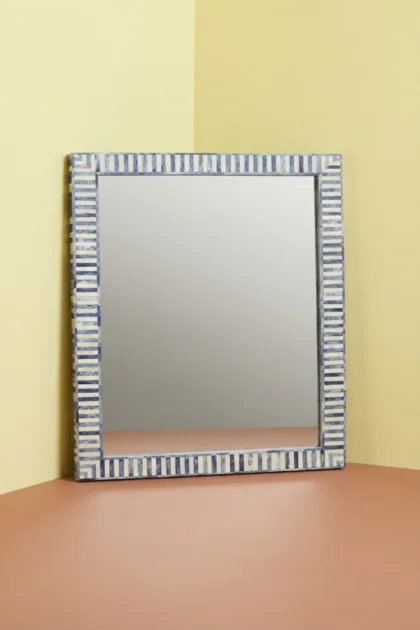 Nala Bone Inlay Striped Mirror Blue, buy nala bone inlay striped, luxury nala bone inlay striped, handcrafted nala bone inlay striped, handmade nala bone inlay striped, nala bone inlay striped onlinenala-bone-inlay-striped-mirror-blue-blue-furniture-bone-inlay-furniture-decorative-mirror-handmade-bone-inlay-wall-mirror-01.webp