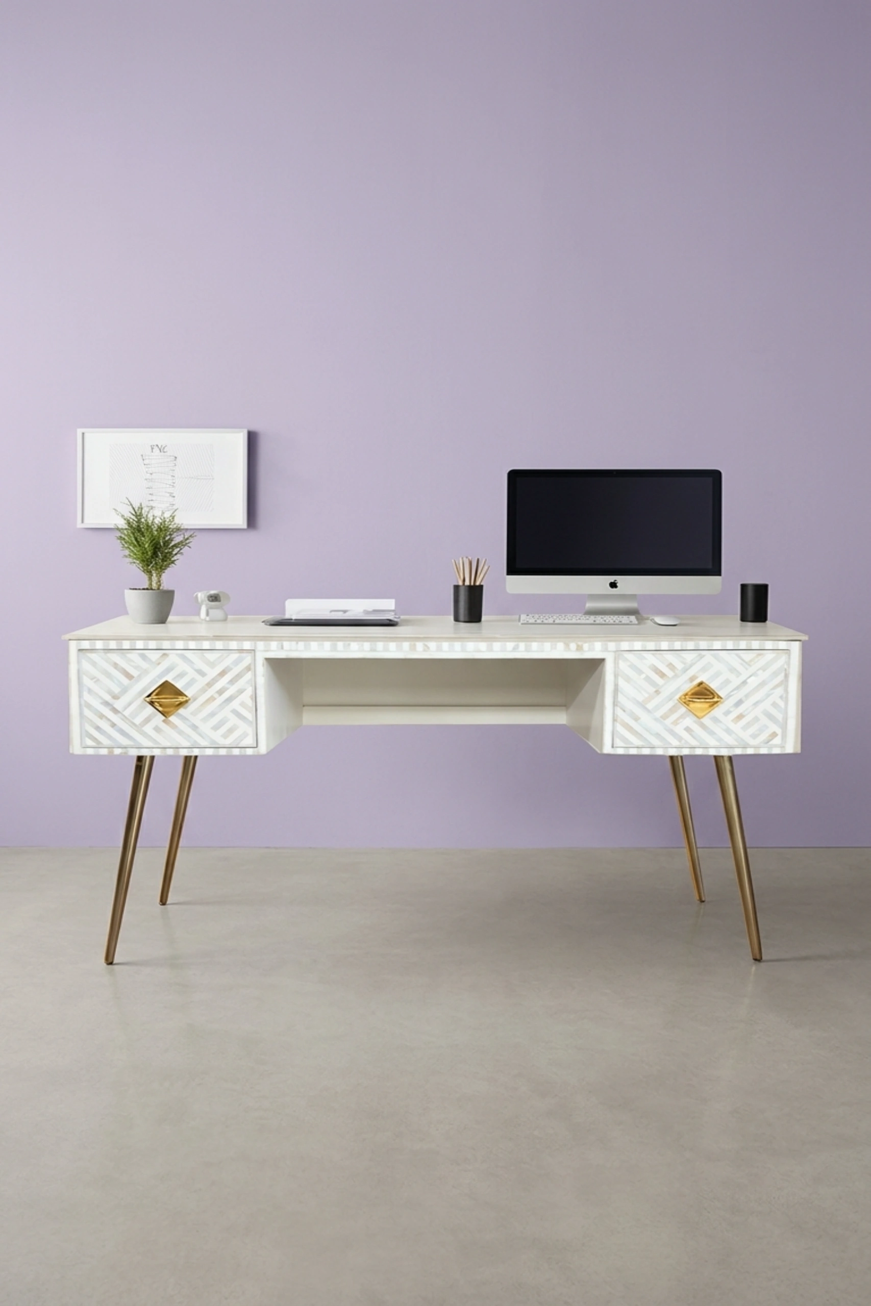 Optical MOP Inlay Desk 2 Drawers White, buy optical mop inlay desk, luxury optical mop inlay desk, handcrafted optical mop inlay desk, handmade optical mop inlay desk, optical mop inlay desk onlineoptical-mop-inlay-desk-2-drawers-white-desk-home-office-furniture-mop-inlay-furniture-mother-of-pearl-inlay-white-furniture-01.webp
