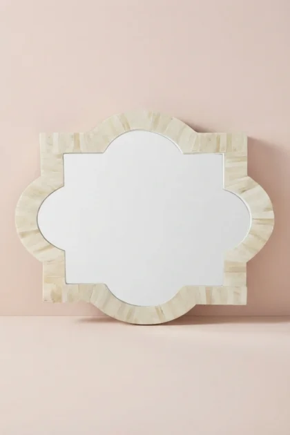 Quatrefoil Natural Bone Inlay Mirror, buy quatrefoil natural bone inlay, luxury quatrefoil natural bone inlay, handcrafted quatrefoil natural bone inlay, handmade quatrefoil natural bone inlay, bonequatrefoil-natural-bone-inlay-mirror-bone-inlay-furniture-decorative-mirror-handmade-bone-inlay-natural-wood-finish-wall-mirror-01.webp