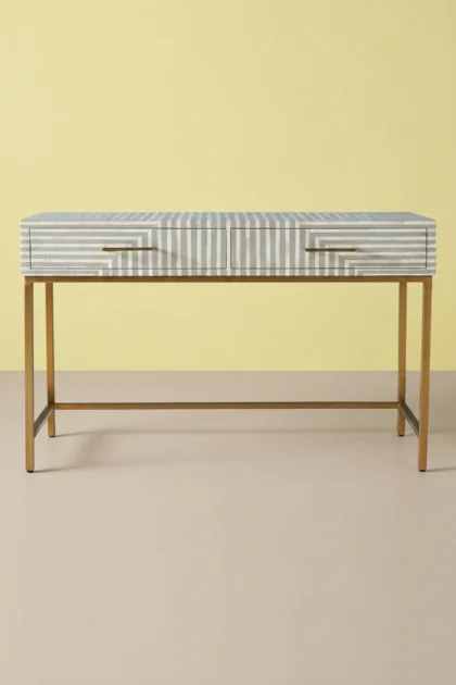 Savi Stripe Bone Inlay Desk Grey, buy savi stripe bone inlay, luxury savi stripe bone inlay, handcrafted savi stripe bone inlay, handmade savi stripe bone inlay, savi stripe bone inlay online, savisavi-stripe-bone-inlay-desk-grey-bone-inlay-furniture-desk-grey-furniture-handmade-bone-inlay-home-office-furniture-striped-design-stripe-pattern-01.webp