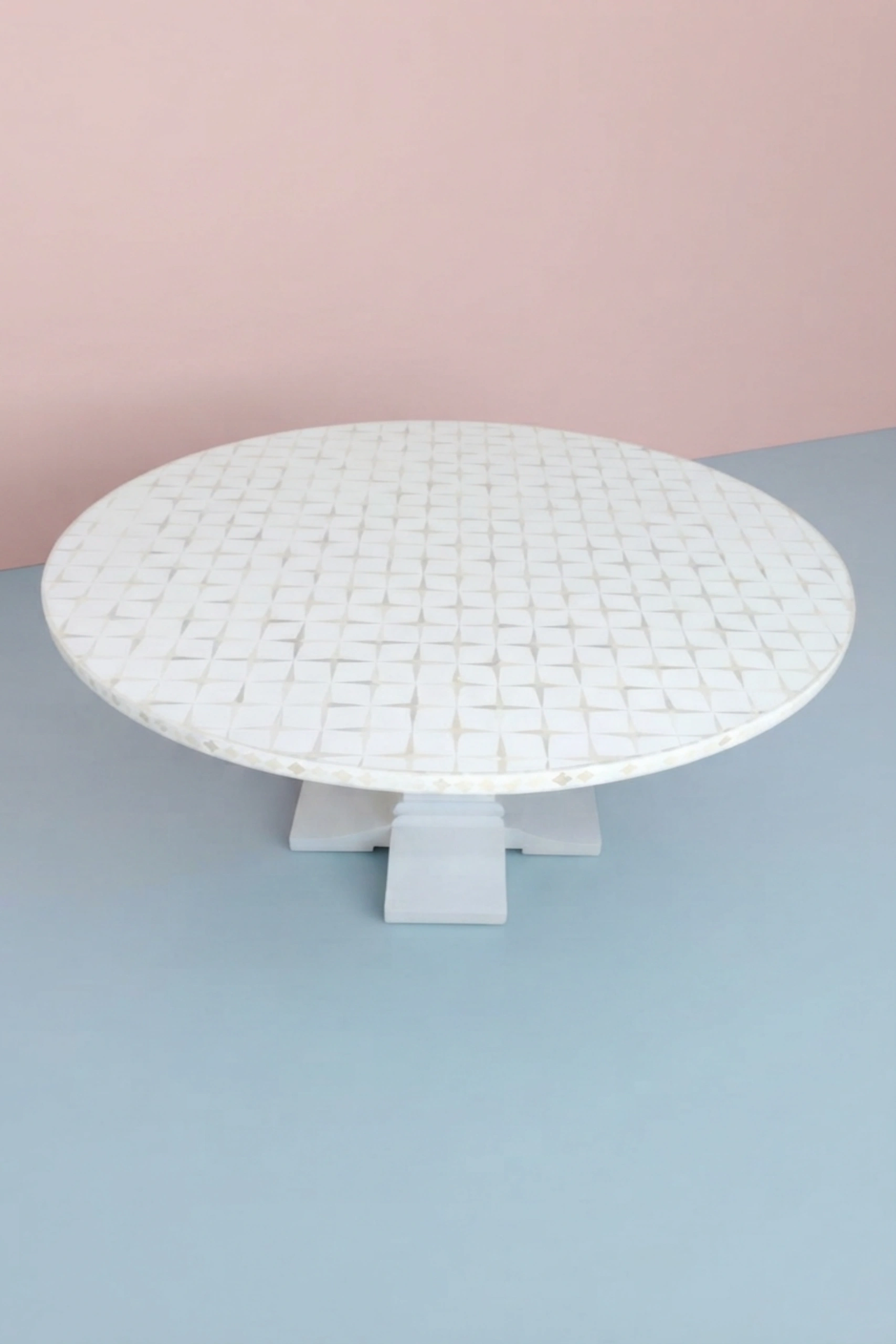Star Bone Inlay Dining Table White, buy star bone inlay dining, luxury star bone inlay dining, handcrafted star bone inlay dining, handmade star bone inlay dining, star bone inlay dining online, starstar-bone-inlay-dining-table-white-bone-inlay-furniture-dining-room-furniture-dining-table-furniture-table-handmade-bone-inlay-star-pattern-white-furnit-01.webp