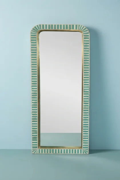 Waterfall Bone Inlay Floor Mirror Elf Green, buy waterfall bone inlay floor, luxury waterfall bone inlay floor, handcrafted waterfall bone inlay floor, handmade waterfall bone inlay floor, bone inlaywaterfall-bone-inlay-floor-mirror-elf-green-bone-inlay-furniture-decorative-mirror-green-furniture-handmade-bone-inlay-wall-mirror-waterfall-design-waterfall-pattern-01.webp