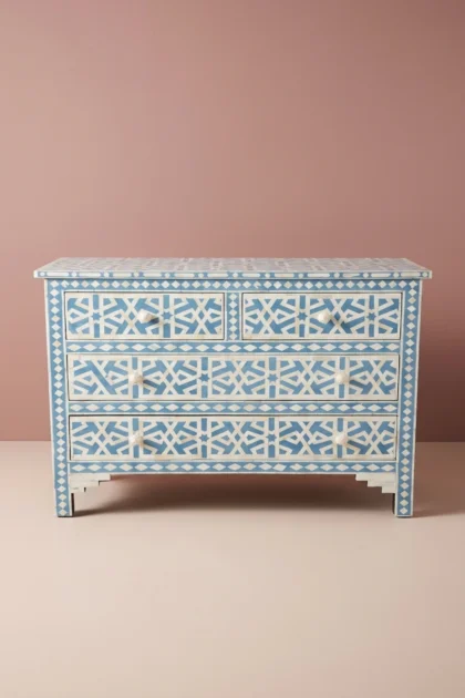 Abstract Bone Inlay Chest of 4 Drawers Blue, buy abstract bone inlay chest, luxury abstract bone inlay chest, handcrafted abstract bone inlay chest, handmade abstract bone inlay chest, abstract boneabstract-bone-inlay-chest-of-4-drawers-blue-blue-furniture-bone-inlay-furniture-chest-of-drawers-drawers-cabinet-handmade-bone-inlay-storage-furniture-01.webp