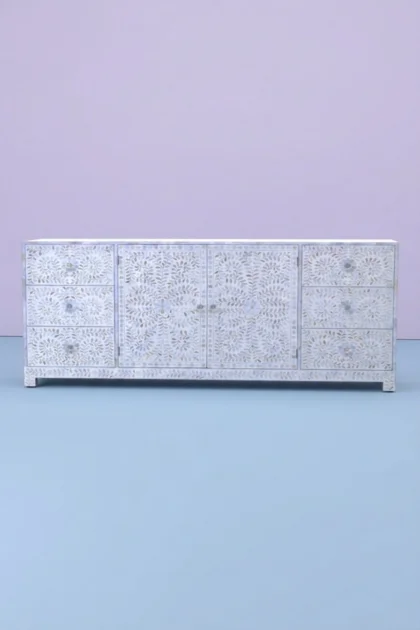 Alexa Mother of Pearl Inlay Media Cabinet White, buy alexa mother pearl inlay, luxury alexa mother pearl inlay, handcrafted alexa mother pearl inlay, handmade alexa mother pearl inlay, alexa motheralexa-mother-of-pearl-inlay-media-cabinet-white-chest-of-drawers-mop-inlay-furniture-mother-of-pearl-inlay-storage-cabinet-white-furniture-01.webp