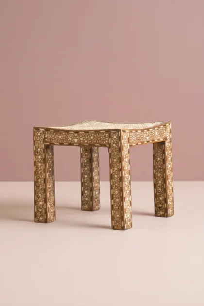 Alivia Teakwood Bone Inlay Cane Stool Natural, buy alivia teakwood bone inlay, luxury alivia teakwood bone inlay, handcrafted alivia teakwood bone inlay, handmade alivia teakwood bone inlay, bone canealivia-teakwood-bone-inlay-cane-stool-natural-accent-stool-bone-inlay-furniture-cane-furniture-handmade-bone-inlay-natural-wood-finish-stool-01.webp