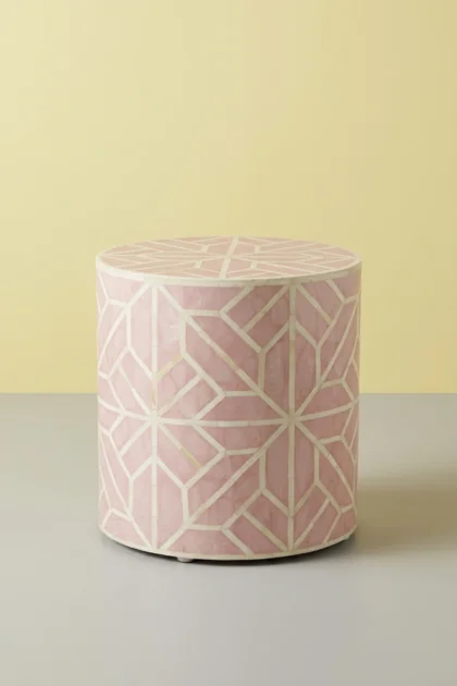 Amelia Bone Inlay Geometric Side Table Blush Pink, buy amelia bone inlay geometric, luxury amelia bone inlay geometric, handcrafted amelia bone inlay geometric, handmade amelia bone inlay geometricamelia-bone-inlay-geometric-side-table-blush-pink-bone-inlay-furniture-furniture-table-geometric-design-geometric-pattern-handmade-bone-inlay-pink-furniture-01.webp