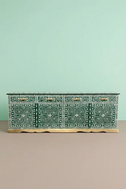 Arabic Mother Of Pearl Inlay Cabinet Green, buy arabic mother pearl inlay, luxury arabic mother pearl inlay, handcrafted arabic mother pearl inlay, handmade arabic mother pearl inlay, arabic motherarabic-mother-of-pearl-inlay-cabinet-green-chest-of-drawers-green-furniture-mop-inlay-furniture-mother-of-pearl-inlay-storage-cabinet-01.webp
