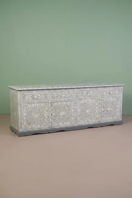 Arabic Mother Of Pearl Inlay Cabinet Light Grey, buy arabic mother pearl inlay, luxury arabic mother pearl inlay, handcrafted arabic mother pearl inlay, handmade arabic mother pearl inlay, pearl inlayarabic-mother-of-pearl-inlay-cabinet-light-grey-chest-of-drawers-grey-furniture-mop-inlay-furniture-mother-of-pearl-inlay-storage-cabinet-01.webp