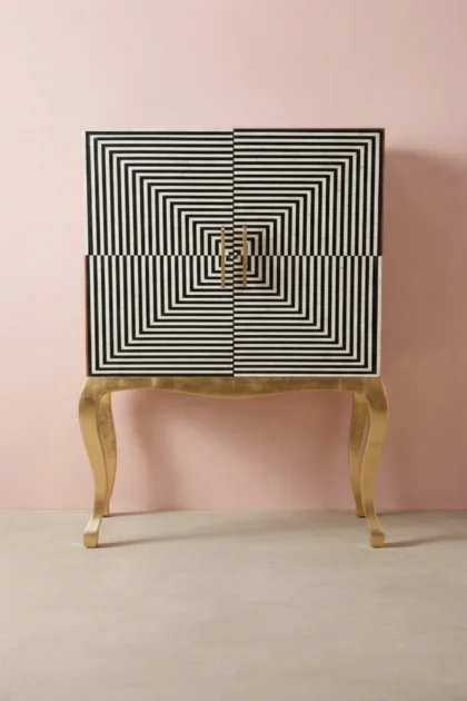 Bella Bone Inlay Bar Cabinet Stripe Black, buy bella bone inlay bar, luxury bella bone inlay bar, handcrafted bella bone inlay bar, handmade bella bone inlay bar, bella bone inlay bar online, bone barbella-bone-inlay-bar-cabinet-stripe-black-bar-cabinet-black-furniture-bone-inlay-furniture-chest-of-drawers-handmade-bone-inlay-storage-cabinet-striped-design-stripe-pa-01.webp