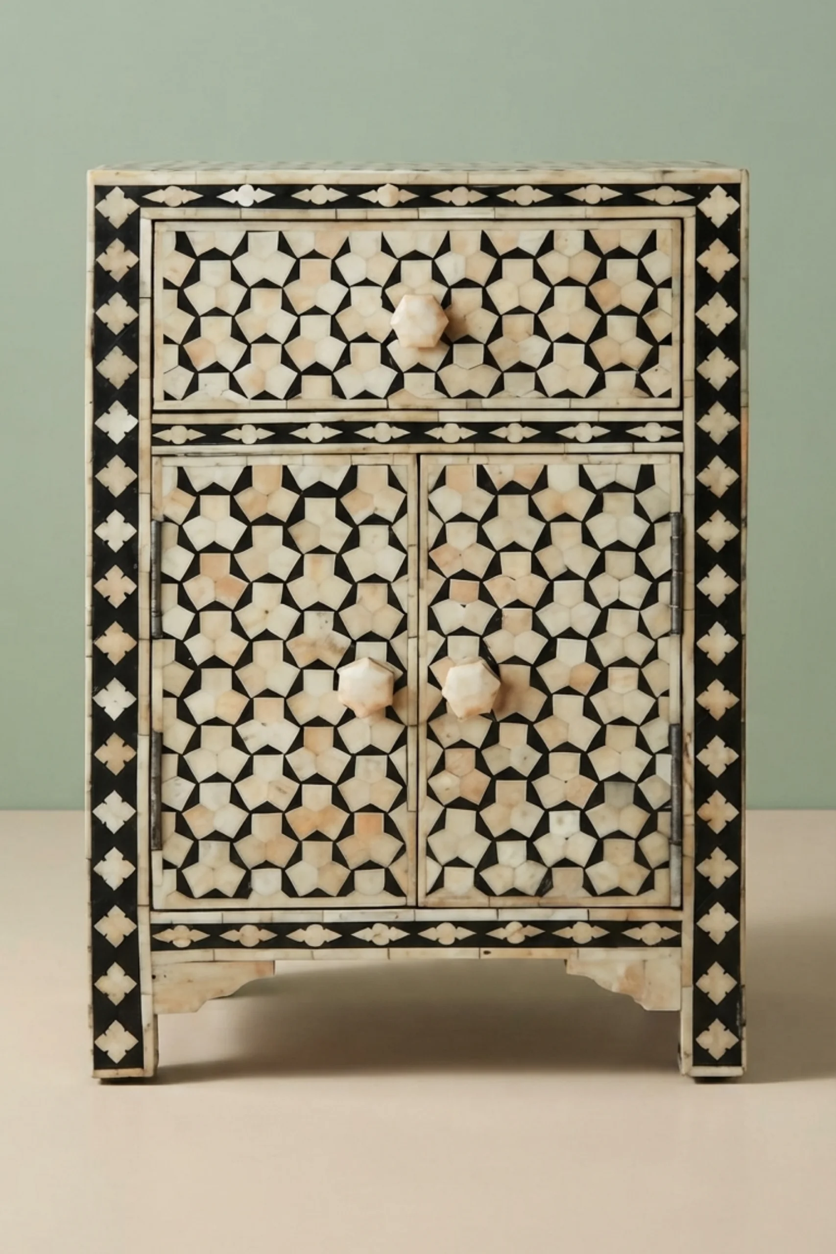 Black Bone Inlay Targua 1 Drawer 2 Door Bedside Table, buy black bone inlay targua, luxury black bone inlay targua, handcrafted black bone inlay targua, handmade black bone inlay targua, black boneblack-bone-inlay-targua-1-drawer-2-door-bedside-table-bedside-table-black-furniture-bone-inlay-furniture-furniture-table-handmade-bone-inlay-nightstand-01.webp