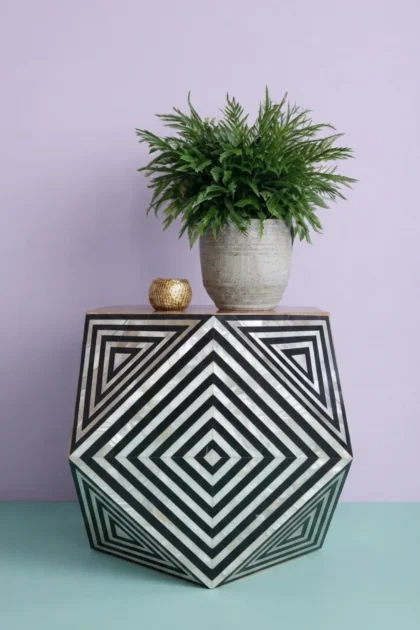 Black Mother Of Pearl Inlay Octagonal Side Table, buy black mother pearl inlay, luxury black mother pearl inlay, handcrafted black mother pearl inlay, handmade black mother pearl inlay, black motherblack-mother-of-pearl-inlay-octagonal-side-table-black-furniture-furniture-table-mop-inlay-furniture-mother-of-pearl-inlay-01.webp