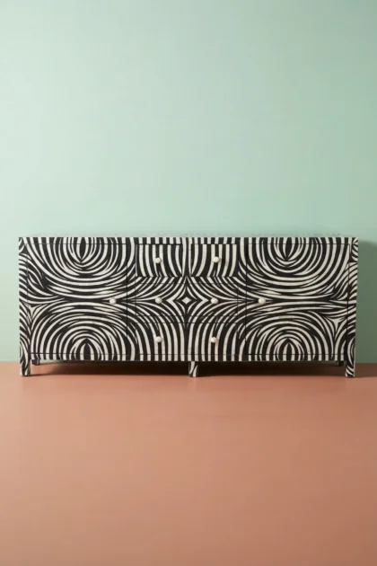 Black Zebra Bone Inlay 2 Door 4 Drawer Buffet, buy black zebra bone inlay, luxury black zebra bone inlay, handcrafted black zebra bone inlay, handmade black zebra bone inlay, black zebra bone giftblack-zebra-bone-inlay-2-door-4-drawer-buffet-black-furniture-bone-inlay-furniture-buffet-cabinet-handmade-bone-inlay-sideboard-01.webp