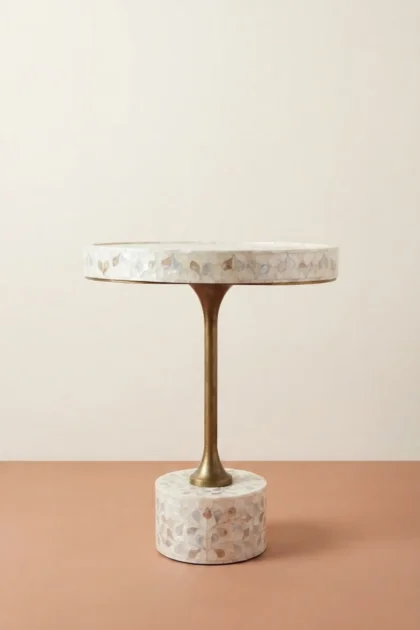 Blooming Flowers MOP Inlay Round Accent Table Beige, buy blooming flowers mop inlay, luxury blooming flowers mop inlay, handcrafted blooming flowers mop inlay, handmade blooming flowers mop inlay, mopblooming-flowers-mop-inlay-round-accent-table-beige-furniture-table-mop-inlay-furniture-mother-of-pearl-inlay-01.webp