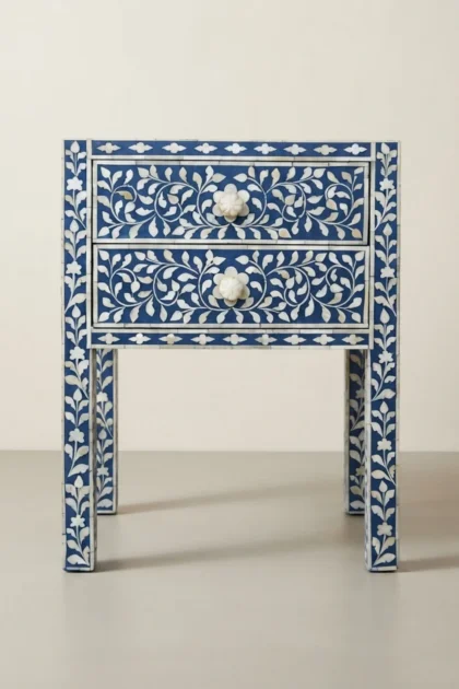 Blue Bone Inlay 2 Drawer Bedside Long Leg, buy blue bone inlay drawer, luxury blue bone inlay drawer, handcrafted blue bone inlay drawer, handmade blue bone inlay drawer, blue bone inlay drawer onlineblue-bone-inlay-2-drawer-bedside-long-leg-bedside-table-blue-furniture-bone-inlay-furniture-handmade-bone-inlay-nightstand-01.webp