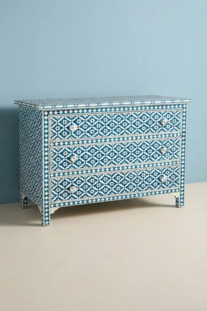 Blue Bone Inlay Arctic Chest Of 3 Drawers, buy blue bone inlay arctic, luxury blue bone inlay arctic, handcrafted blue bone inlay arctic, handmade blue bone inlay arctic, blue bone inlay arctic onlineblue-bone-inlay-arctic-chest-of-3-drawers-blue-furniture-bone-inlay-furniture-chest-of-drawers-drawers-cabinet-handmade-bone-inlay-storage-furniture-01.webp