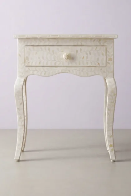 Bone Curved 1 Drawer Nightstand White Large Bedside Tables, buy bone curved drawer nightstand, luxury bone curved drawer nightstand, handcrafted bone curved drawer nightstand, bone curved drawer giftbone-curved-1-drawer-nightstand-white-large-bedside-tables-bedside-table-bone-inlay-furniture-handmade-bone-inlay-nightstand-white-furniture-01.webp