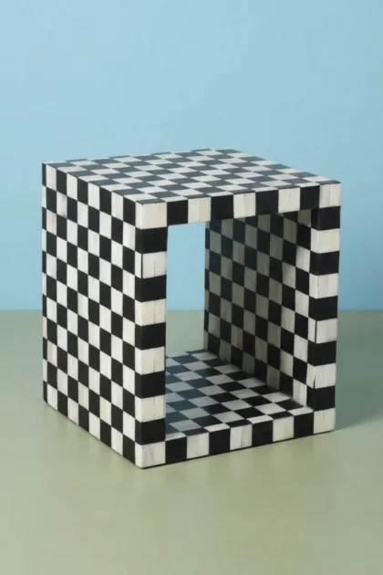 Bone Inlay Checkerboard Side Table Black, buy bone inlay checkerboard side, luxury bone inlay checkerboard side, handcrafted bone inlay checkerboard side, handmade bone inlay checkerboard side, bonebone-inlay-checkerboard-side-table-black-black-furniture-bone-inlay-furniture-furniture-table-handmade-bone-inlay-01.webp
