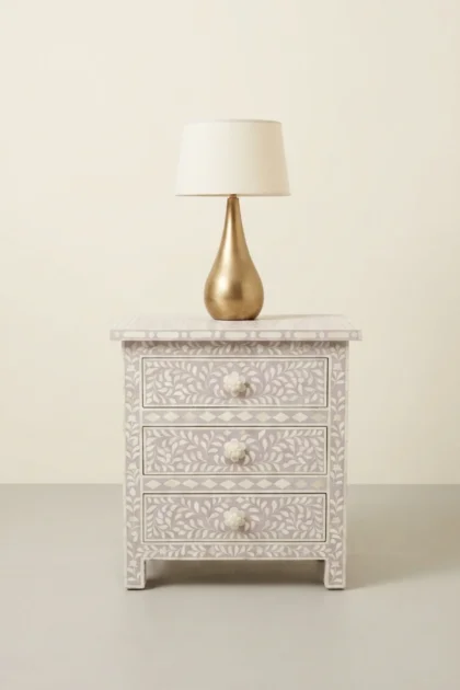 Bone Inlay Floral 3 Drawer Bedside Blush Pink, buy bone inlay floral drawer, luxury bone inlay floral drawer, handcrafted bone inlay floral drawer, handmade bone inlay floral drawer, bone inlay, bonebone-inlay-floral-3-drawer-bedside-blush-pink-bedside-table-bone-inlay-furniture-floral-design-floral-pattern-flower-motif-handmade-bone-inlay-nightstand-pink-fu-01.webp