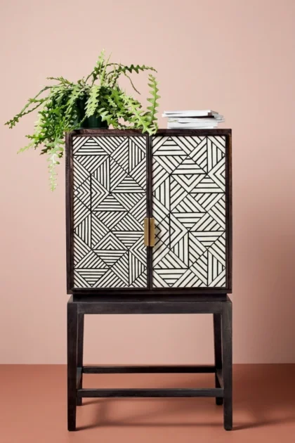 Bone Inlay Geometric Bar Cabinet Black, buy bone inlay geometric bar, luxury bone inlay geometric bar, handcrafted bone inlay geometric bar, handmade bone inlay geometric bar, bone inlay, inlay barbone-inlay-geometric-bar-cabinet-black-bar-cabinet-black-furniture-bone-inlay-furniture-chest-of-drawers-geometric-design-geometric-pattern-handmade-bone-inlay-storage-cab-01.webp