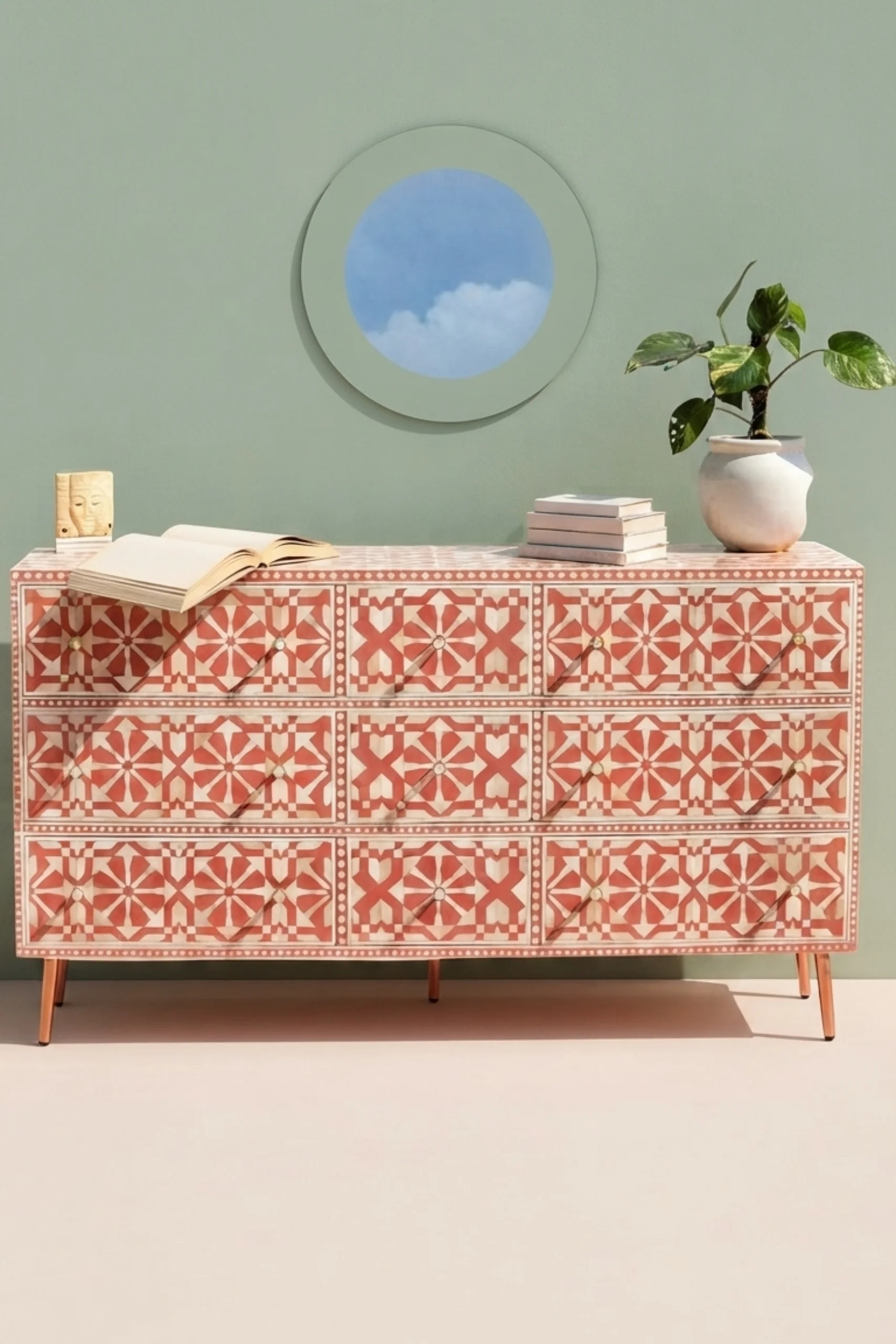 Bone Inlay Moroccan 9 Drawer Chest Orange, buy bone inlay moroccan drawer, luxury bone inlay moroccan drawer, handcrafted bone inlay moroccan drawer, handmade bone inlay moroccan drawer, bone inlaybone-inlay-moroccan-9-drawer-chest-orange-bone-inlay-furniture-chest-of-drawers-drawers-cabinet-handmade-bone-inlay-moroccan-design-storage-furniture-01.webp