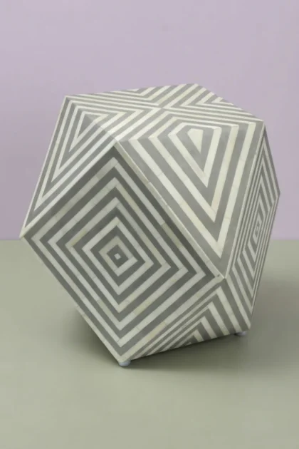 Bone Inlay Octagonal Stool Grey, buy bone inlay octagonal stool, luxury bone inlay octagonal stool, handcrafted bone inlay octagonal stool, handmade bone inlay octagonal stool, bone inlay, inlay stoolbone-inlay-octagonal-stool-grey-accent-stool-bone-inlay-furniture-grey-furniture-handmade-bone-inlay-stool-01.webp