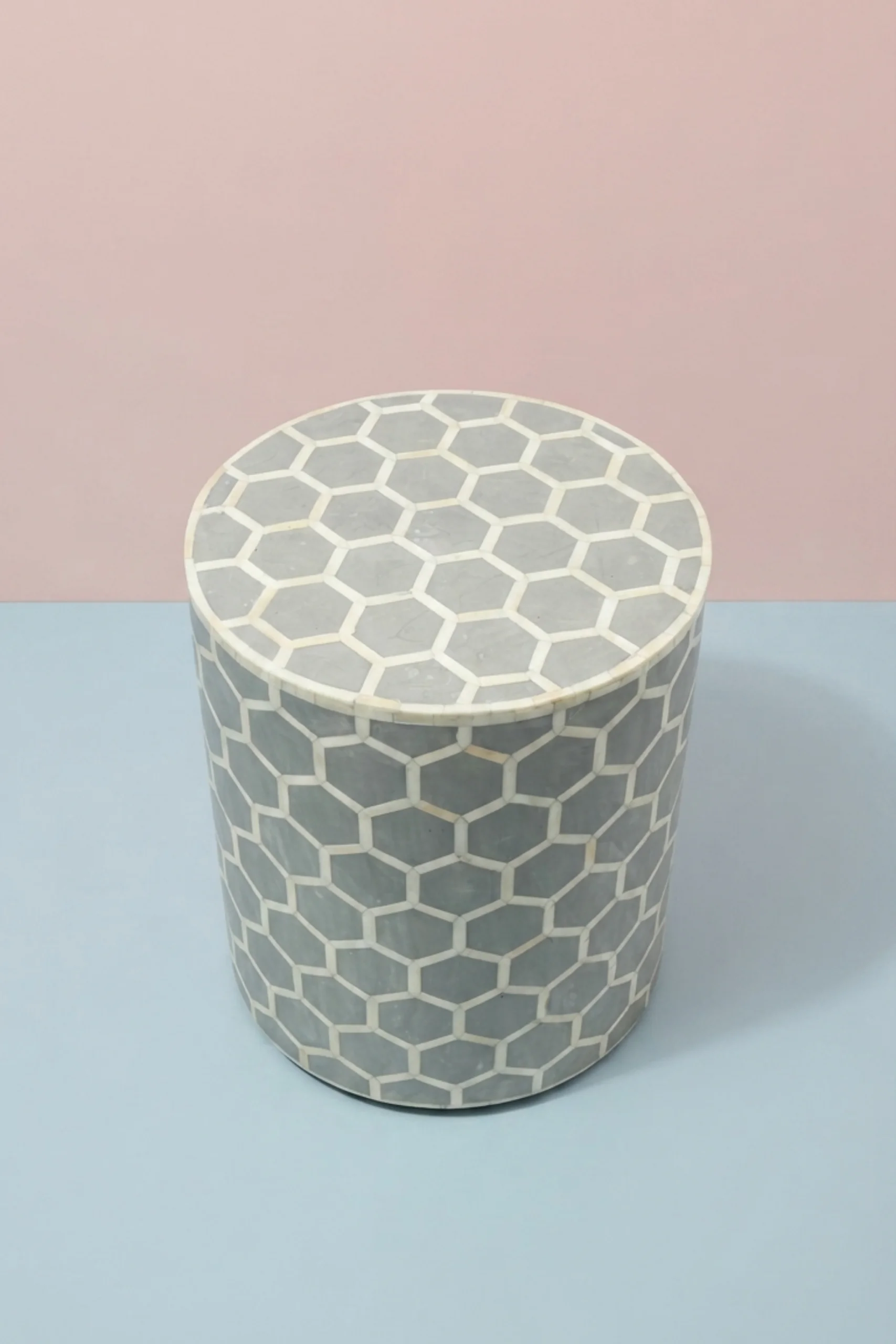 bone-inlay-round-stool-honeycomb-design-grey-accent-stool-bone-inlay-furniture-grey-furniture-handmade-bone-inlay-stool-02.webp