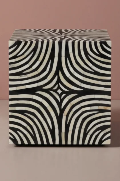 Bone Inlay Zebra Design Side End Table Black, buy bone inlay zebra design, luxury bone inlay zebra design, handcrafted bone inlay zebra design, handmade bone inlay zebra design, bone inlay zebra giftbone-inlay-zebra-design-side-end-table-black-black-furniture-bone-inlay-furniture-furniture-table-handmade-bone-inlay-01.webp