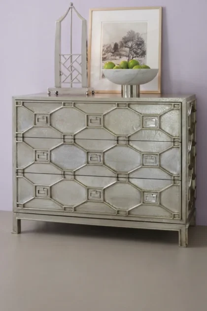 Chatham Hollywood Regency Silver Metal 3 Drawer Dresser, buy chatham hollywood regency silver, luxury chatham hollywood regency silver, handcrafted chatham hollywood regency silver, chatham hollywoodchatham-hollywood-regency-silver-metal-3-drawer-dresser-bedroom-storage-dresser-metal-furniture-silver-finish-silver-furniture-white-metal-furniture-01.webp
