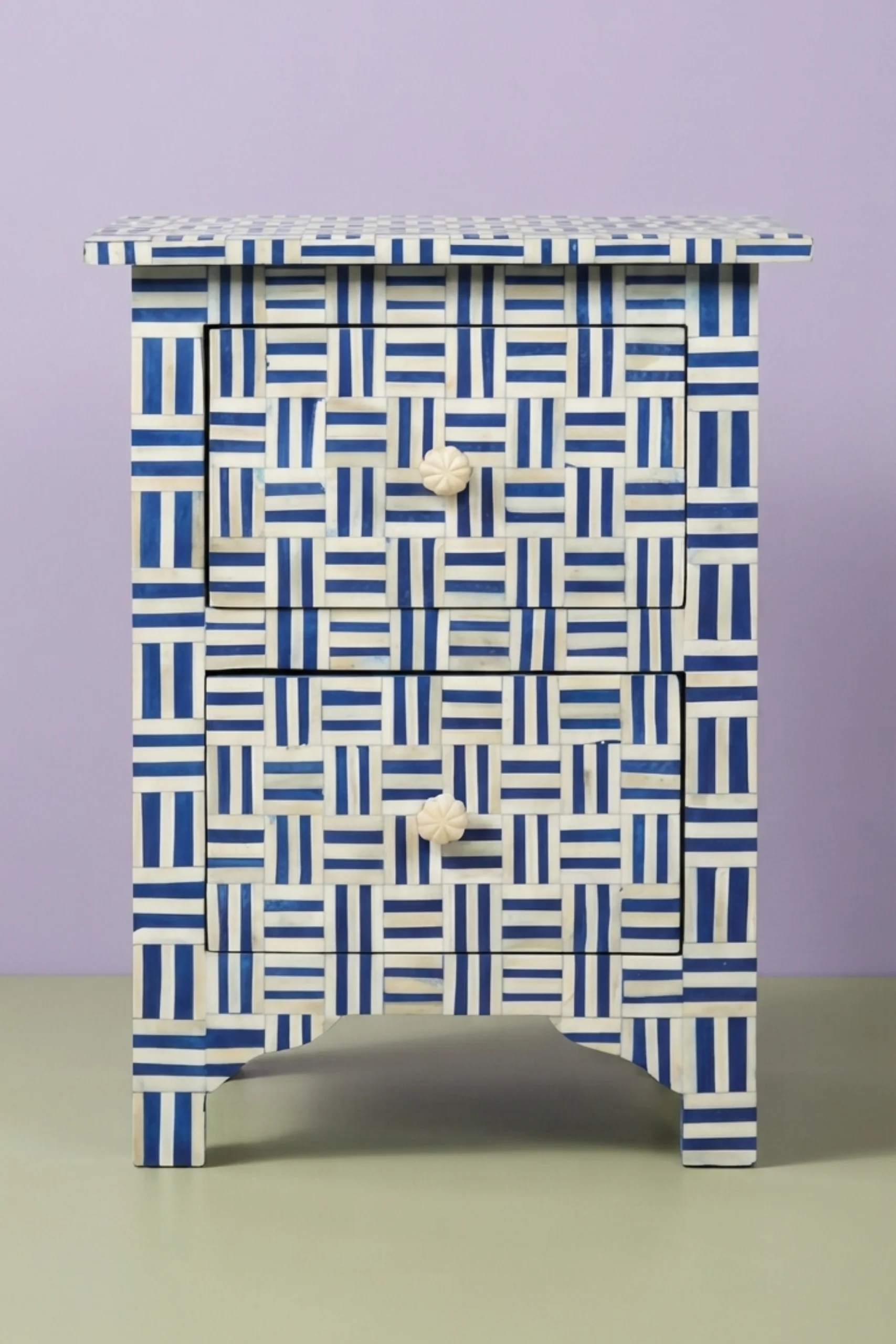 Cross Hatch Bone Inlay Bedside 2 Drawer Dark Blue, buy cross hatch bone inlay, luxury cross hatch bone inlay, handcrafted cross hatch bone inlay, handmade cross hatch bone inlay, cross hatch bone giftcross-hatch-bone-inlay-bedside-2-drawer-dark-blue-bedside-table-blue-furniture-bone-inlay-furniture-handmade-bone-inlay-nightstand-01.webp