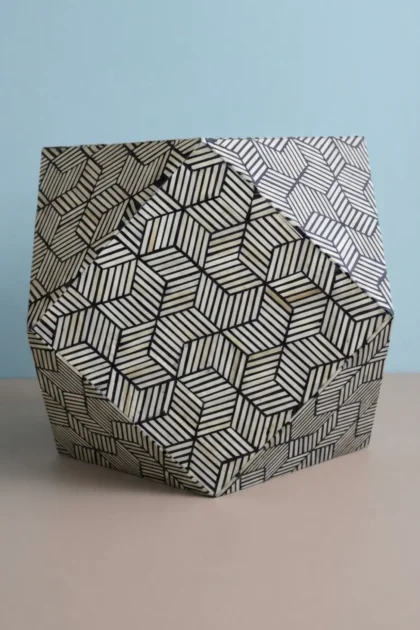 Cube Optical Bone Inlay Octagonal Side Table Black, buy cube optical bone inlay, luxury cube optical bone inlay, handcrafted cube optical bone inlay, handmade cube optical bone inlay, cube opticalcube-optical-bone-inlay-octagonal-side-table-black-black-furniture-bone-inlay-furniture-furniture-table-handmade-bone-inlay-01.webp