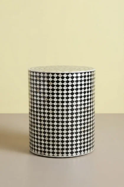 Drop MOP Inlay Stool Black, buy drop mop inlay stool, luxury drop mop inlay stool, handcrafted drop mop inlay stool, handmade drop mop inlay stool, drop mop inlay stool online, drop mop inlay giftdrop-mop-inlay-stool-black-accent-stool-black-furniture-mop-inlay-furniture-mother-of-pearl-inlay-stool-01.webp