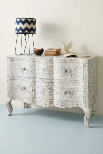 Estelle Mother of Pearl Inlay Curved Dresser White, buy estelle mother pearl inlay, luxury estelle mother pearl inlay, handcrafted estelle mother pearl inlay, handmade estelle mother pearl inlayestelle-mother-of-pearl-inlay-curved-dresser-white-bedroom-storage-dresser-mop-inlay-furniture-mother-of-pearl-inlay-white-furniture-01.webp