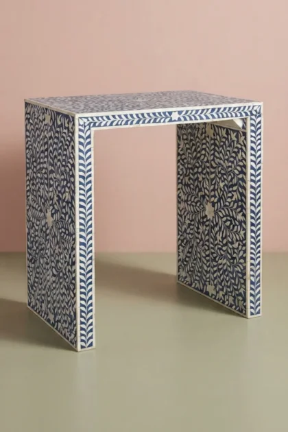 Floral Bone Inlay Accent Table Blue, buy floral bone inlay accent, luxury floral bone inlay accent, handcrafted floral bone inlay accent, handmade floral bone inlay accent, floral bone inlay giftfloral-bone-inlay-accent-table-blue-blue-furniture-bone-inlay-furniture-floral-design-floral-pattern-flower-motif-furniture-table-handmade-bone-inlay-01.webp