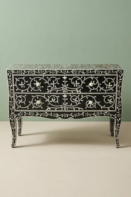 French Bone Inlay Dresser Black, buy french bone inlay dresser, luxury french bone inlay dresser, handcrafted french bone inlay dresser, handmade french bone inlay dresser, french bone inlay giftfrench-bone-inlay-dresser-black-bedroom-storage-black-furniture-bone-inlay-furniture-dresser-handmade-bone-inlay-01.webp