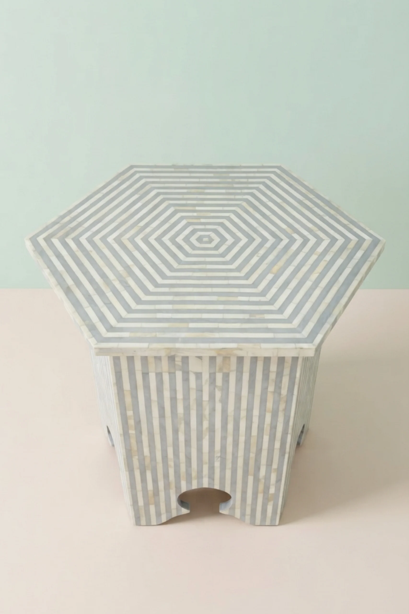 FUSION Bone Inlay Hexagonal Side Table Grey, buy fusion bone inlay hexagonal, luxury fusion bone inlay hexagonal, handcrafted fusion bone inlay hexagonal, handmade fusion bone inlay hexagonal, fusionfusion-bone-inlay-hexagonal-side-table-grey-bone-inlay-furniture-furniture-table-grey-furniture-handmade-bone-inlay-01.webp