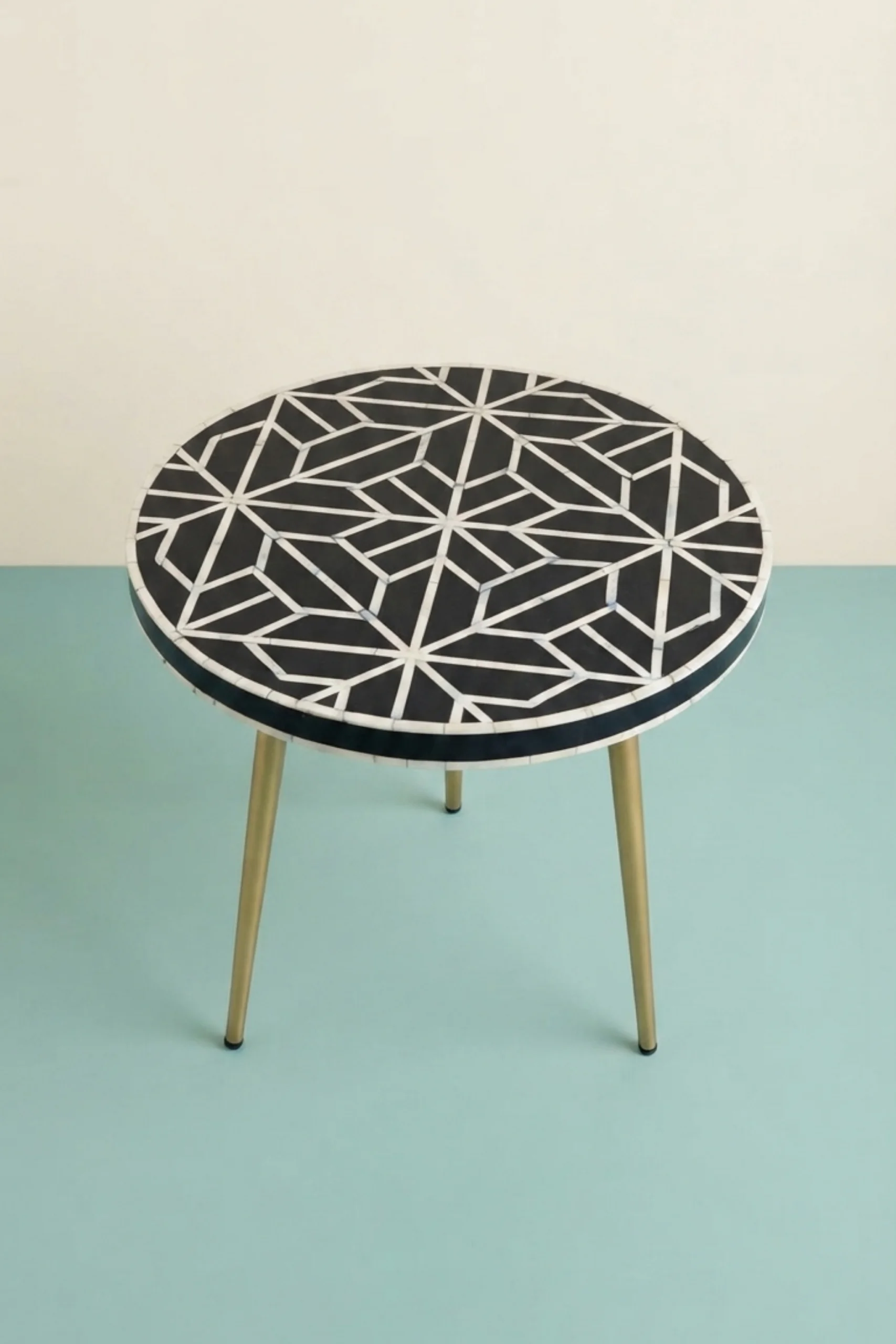 FUSION Geometric Bone Inlay Round Side Table, buy fusion geometric bone inlay, luxury fusion geometric bone inlay, handcrafted fusion geometric bone inlay, handmade fusion geometric bone inlay, fusionfusion-geometric-bone-inlay-round-side-table-bone-inlay-furniture-furniture-table-geometric-design-geometric-pattern-handmade-bone-inlay-01.webp
