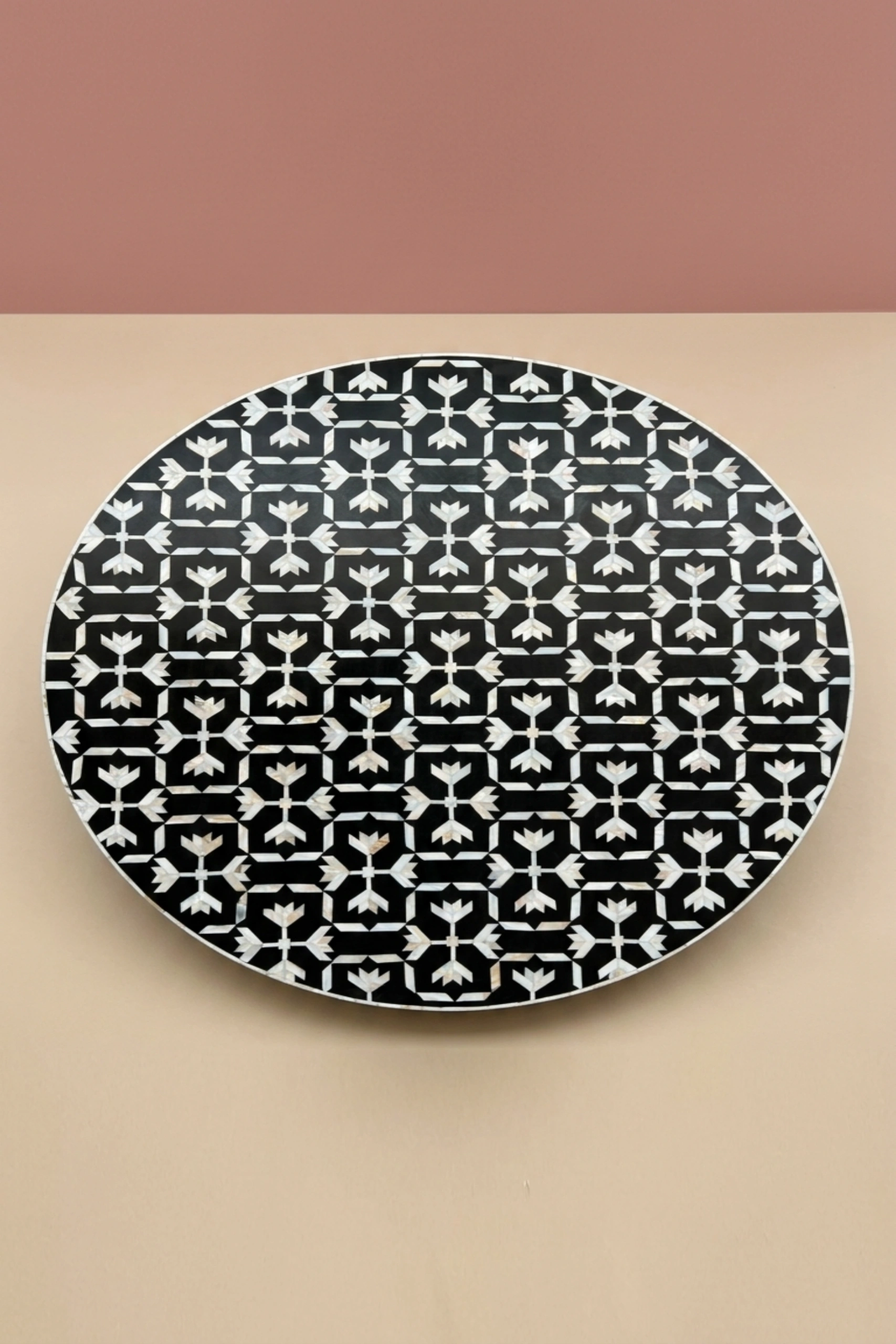 Gabi MOP Inlay Table Top Lotus Black, buy gabi mop inlay table, luxury gabi mop inlay table, handcrafted gabi mop inlay table, handmade gabi mop inlay table, gabi mop inlay table online, gabi mop, mopgabi-mop-inlay-table-top-lotus-black-black-furniture-furniture-table-lotus-design-lotus-pattern-mop-inlay-furniture-mother-of-pearl-inlay-01.webp