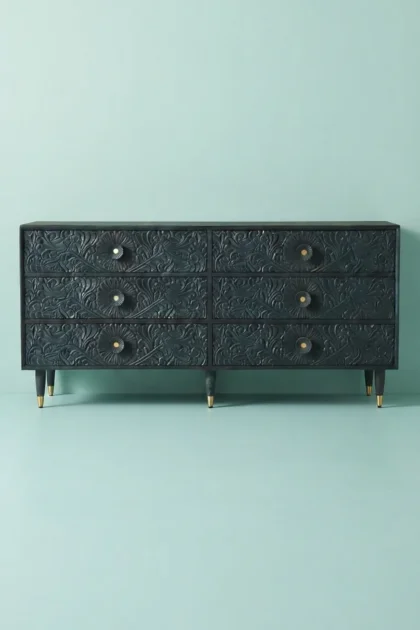 Handcarved Gulliver Six Drawer Dresser Green Hand Carved Sideboard, buy handcarved gulliver six drawer, luxury handcarved gulliver six drawer, handcrafted handcarved gulliver six drawer, gulliver sixhandcarved-gulliver-six-drawer-dresser-green-hand-carved-sideboard-bedroom-storage-buffet-cabinet-carved-furniture-carving-furniture-dresser-gr-01.webp