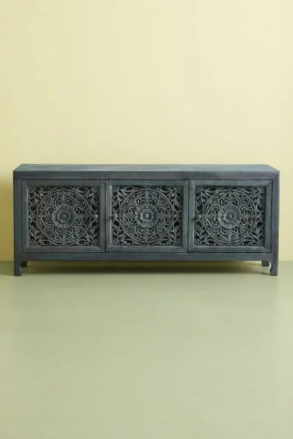Handcarved Lombok Media Unit 3 Door Indigo Blue, buy handcarved lombok media unit, luxury handcarved lombok media unit, handcrafted handcarved lombok media unit, handmade handcarved lombok media unithandcarved-lombok-media-unit-3-door-indigo-blue-blue-furniture-01.webp