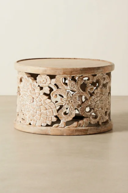 Handcarved Lotus Side Table White Wash, buy handcarved lotus side table, luxury handcarved lotus side table, handcrafted handcarved lotus side table, handmade handcarved lotus side table, lotus sidehandcarved-lotus-side-table-white-wash-furniture-table-lotus-design-lotus-pattern-white-furniture-01.webp