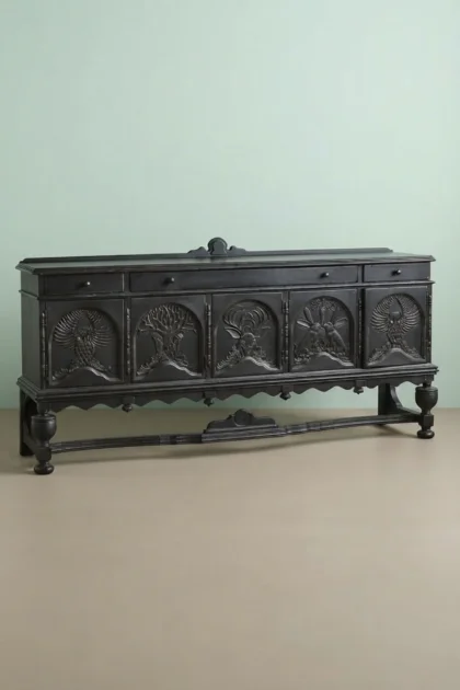 Handcarved Menagerie Buffet Black Carved Wood Buffet, buy handcarved menagerie buffet black, luxury handcarved menagerie buffet black, handcrafted handcarved menagerie buffet black, handcarved buffethandcarved-menagerie-buffet-black-carved-wood-buffet-black-furniture-buffet-cabinet-carved-furniture-carving-furniture-hand-carved-furniture-sideboard-wooden-01.webp