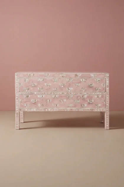 Hazel MOP Inlay 2 Drawer Sideboard Pink Patch, buy hazel mop inlay drawer, luxury hazel mop inlay drawer, handcrafted hazel mop inlay drawer, handmade hazel mop inlay drawer, hazel mop inlay gift, mophazel-mop-inlay-2-drawer-sideboard-pink-patch-buffet-cabinet-mop-inlay-furniture-mother-of-pearl-inlay-pink-furniture-sideboard-01.webp