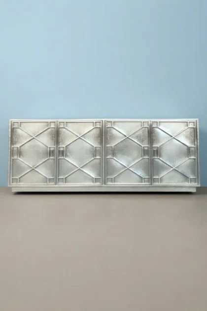 Hollywood Regency Nickel Embossed 4 Door Sideboard, buy hollywood regency nickel embossed, luxury hollywood regency nickel embossed, handcrafted hollywood regency nickel embossed, hollywood regencyhollywood-regency-nickel-embossed-4-door-sideboard-buffet-cabinet-sideboard-01.webp